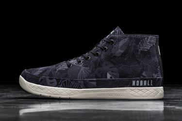 Nobull Canvas Mid Men's Trainers Black | Australia (AE5906)